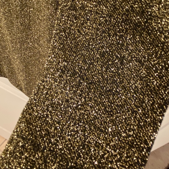 Samsøe & Samsøe Bodycon Gold Knit Mini Party Dress - Picture 7 of 7